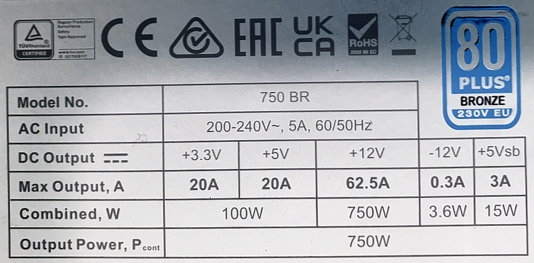 IMG PSU EVGA750W